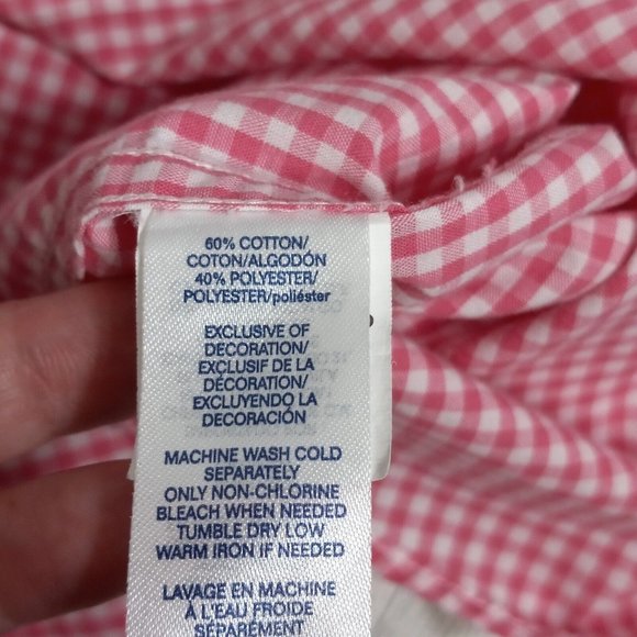 Chaps Shirt Men's Medium Button Up Pink Plaid Short Sleeve Dadcore Camp Outdoor - Picture 9 of 12